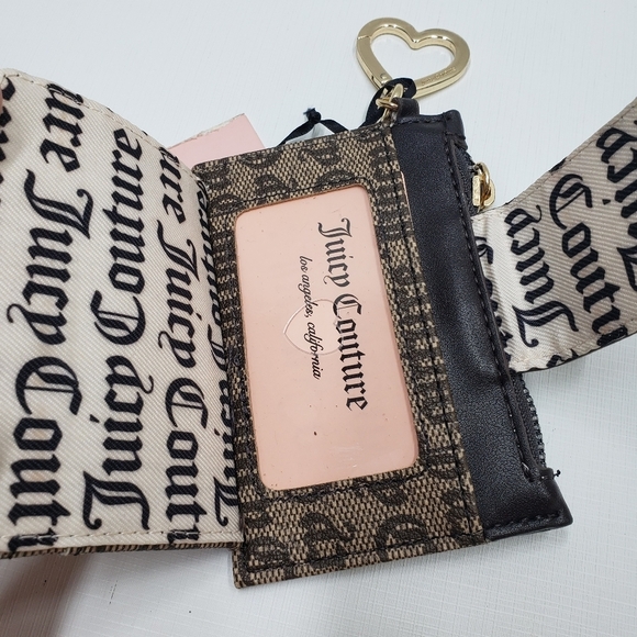 New Juicy Couture Wallet My Heart Will Go On Status Taupe Brown - Picture 9 of 15